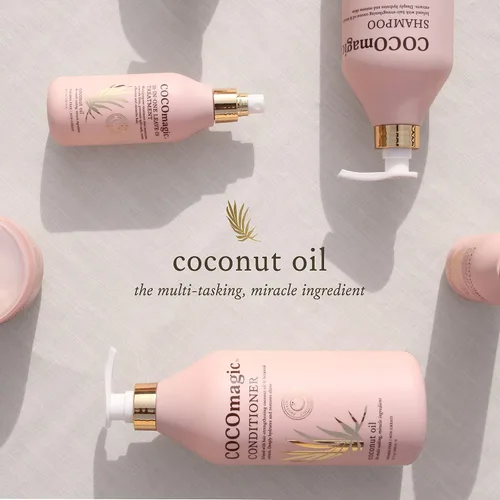 Vista 5 de Cocomagic Defining Curl Cream Control extra del encrespamiento Protege contra puntas abiertas y roturas Sin parabenos (8 onzas)