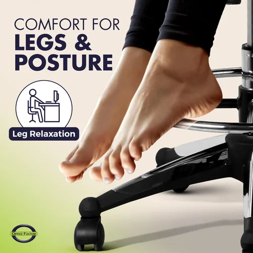Vista 13 de Silla ergonómica de 300 libras para dibujar, silla de oficina alta, silla de escritorio para estar de pie, con reposabrazos abatibles, asiento
