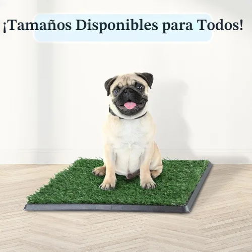 Vista 3 de Almohadilla de Césped Artificial para Orina de Cachorros para Perros y Mascotas Pequeñas - Almohadillas de Césped Reutilizables de 4 Capas de 16x20