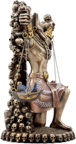 Vista 4 de Pacific Giftware Dios del inframundo egipcio antiguo Anubis Guardián de escamas Figura 8.5 pulgadas (bronce)