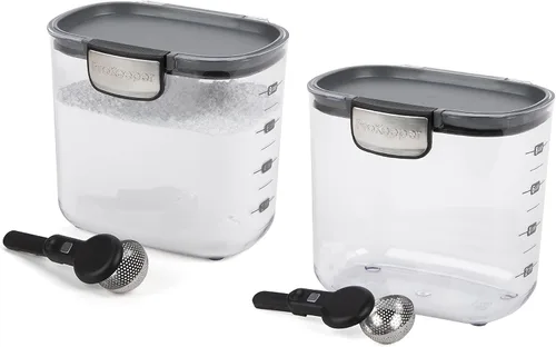 Vista 14 de Progressive International ProKeeper+ Juego de recipientes herméticos de plástico transparente para organización de la cocina del panadero