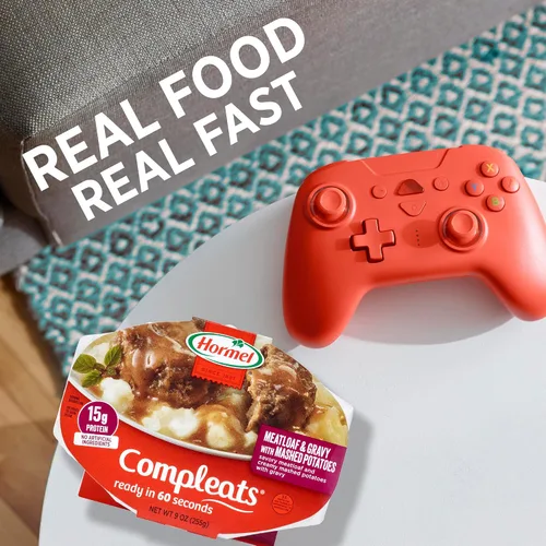 Vista 11 de HORMEL COMPLEATS Pastel de carne y salsa con puré de papas bandeja para microondas, 9 onzas (paquete de 6)