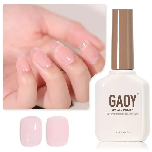 Vista 8 de GAOY - Esmalte de uñas de gel marrón, 16ml de esmalte de gel para quitar por remojo, curado con luz UV para arte de uñas, manicura DIY en casa, 2088