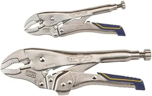 Vista 5 de IRWIN VISE-GRIP Paquete combinado de alicates de bloqueo, mandíbula curva, 7 pulgadas y 10 pulgadas (IRHT82590)