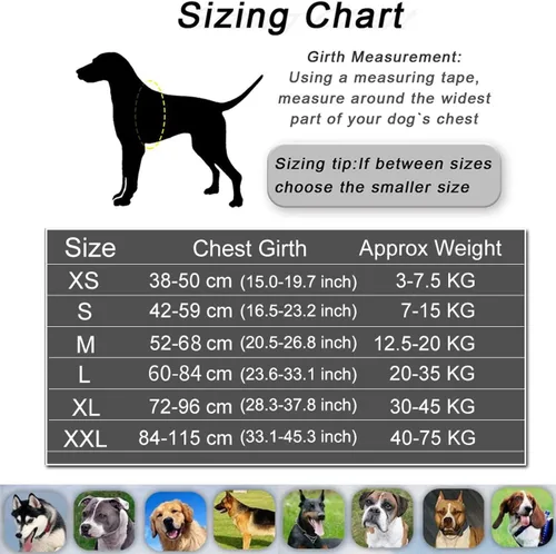 Vista 5 de HOTGOL Arnés personalizado para perro, chaleco personalizado sin tirones para mascotas con nombre y número de teléfono para evitar tirones, tirones
