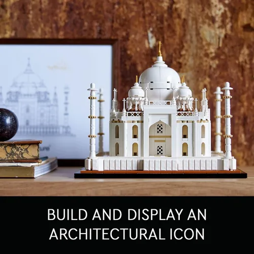 Vista 3 de LEGO Architecture Taj Mahal 21056 Set de Construcción - Colección de Monumentos, Modelo para Exhibición, Idea de Regalo de Decoración del Hogar