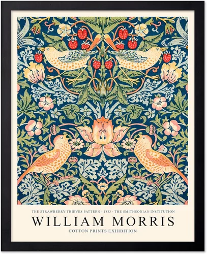 Vista 53 de Poster Master Impresión Vintage del Ladrón de Fresas - Póster Retro de William Morris - Arte de Patrón Floral - Regalo para Hombres y Mujeres