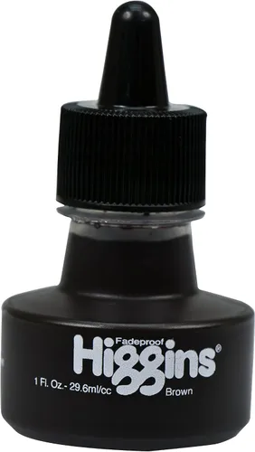 Vista 14 de Higgins Tinta de dibujo pigmentada, negra, botella de 1 onza (44021)