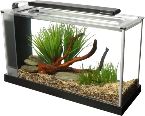 Vista 3 de Juego de acuario Fluval SPEC III, acuario con iluminación LED y sistema de filtración de 3 etapas, 2.6 galones, blanco, 10517A1