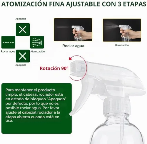 Vista 3 de HOMBYS Botellas vacías de vidrio transparente de 8 onzas con protección de funda de silicona, recipientes recargables para soluciones de limpieza