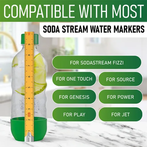 Vista 7 de Botellas de agua carbonatada de repuesto para SodaStream - 1 litro, sin BPA y a prueba de fugas