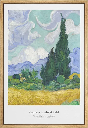 Vista 93 de SIGNWIN Lienzo enmarcado para pared, diseño de Vincent Van Gogh, un par de amantes, naturaleza, ilustraciones de área silvestre, bellas artes