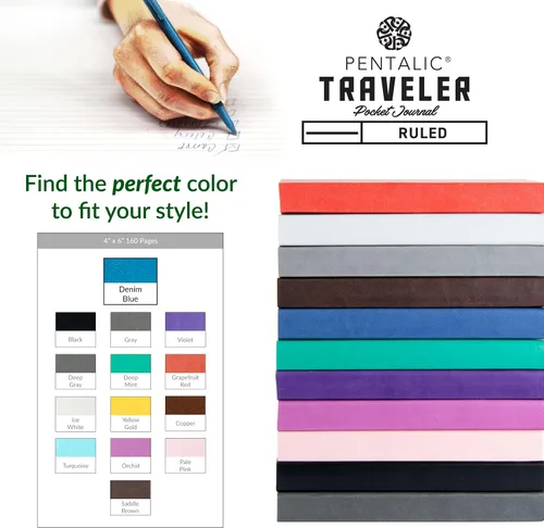 Vista 8 de Cuaderno de bocetos Travelers Dot Grid Pentalic Art, libre de ácidos