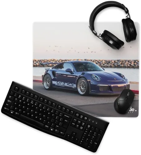 Vista 7 de Supercar 911 GT3 RS - Alfombrilla de mouse para juegos #001 - Grande 18 x 16 pulgadas, antideslizante, lavable, deslizamiento suave