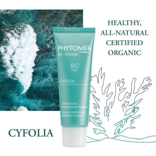 Vista 4 de PHYTOMER Cyfolia Loción limpiadora tonificante facial orgánica, tónico facial saludable, totalmente natural, certificado orgánico, limpiador facial