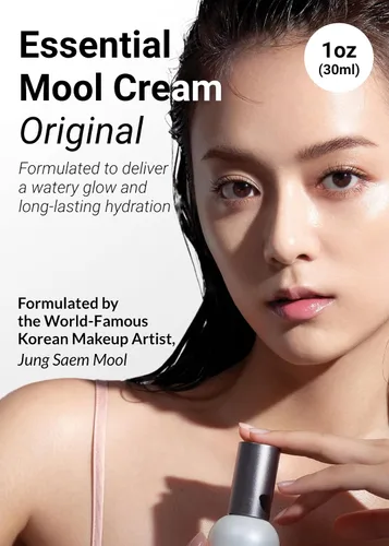 Vista 2 de JUNG SAEM MOOL Crema Esencial Mool 1 Fl Oz, Crema facial ligera y acuosa con ceramida y pantenol para una hidratación profunda y piel radiante
