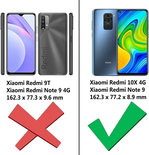 Vista 4 de Kepuch Silklike - Funda para Redmi Note 9 4G/Redmi 10X 4G - Cubierta Parachoques Placa de Metal Incorporada para Redmi Note 9 4G/Redmi 10X 4G - Negro