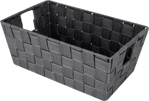 Vista 10 de Whitmor 6581-2712-BLK Bolsa pequeña con correa tejida para estante, negra