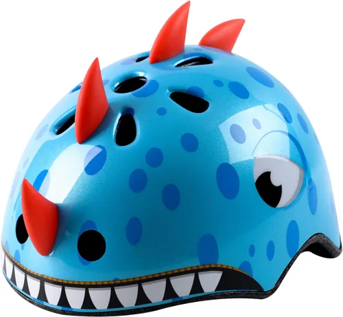 Vista 10 de Casco de bicicleta para niños pequeños, ajustable y multideportivo, 3 tamaños para edades de 1-2-3-5-8-14 años