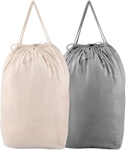 Vista 6 de MCleanPin Bolsas de lavandería lavables con asas, bolsas de almacenamiento de ropa sucia de 140 L para cesta de lavandería y cesta con forro