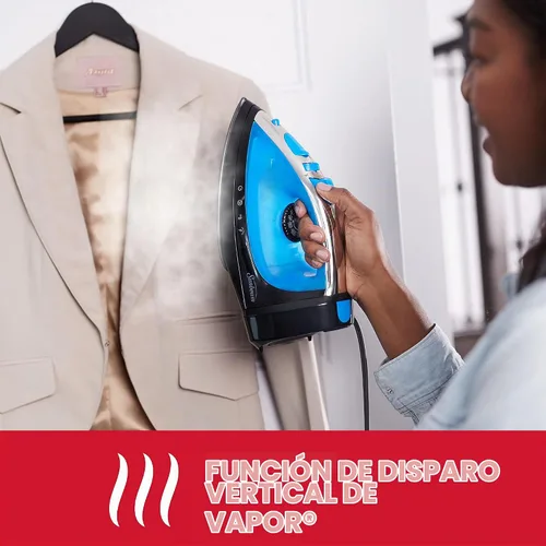 Vista 7 de Sunbeam Plancha de vapor Steammaster de 1400 W con disparo de función de vapor y cable retráctil