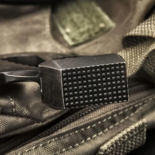 Vista 6 de HX OUTDOORS Mercenarys - Hachas de ingeniero táctico multifuncional, a prueba de explosiones, para campamento, artillería, martillo de rescate