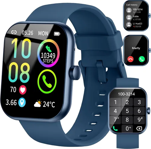 Vista 10 de Smart Watch (Answer/Make Calls), 1.96" HD New Smartatch for Men Women 2026