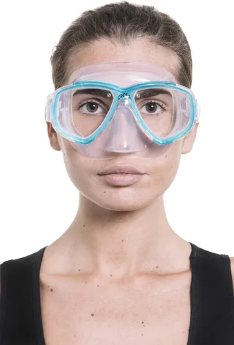 Vista 3 de Cressi PERLA, Máscara de Silicona de Pequeño Volumen Interior para Adultos, Buceo - Cressi: Calidad Italiana desde 1946