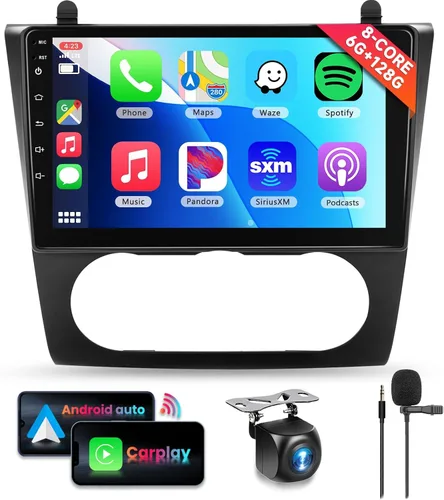 Vista 11 de [2G+64G] para Nissan Altima 2008-2012 Android 13 Estéreo de Coche de 9 Pulgadas con Pantalla Táctil HD, Radio con CarPlay Inalámbrico Android Auto