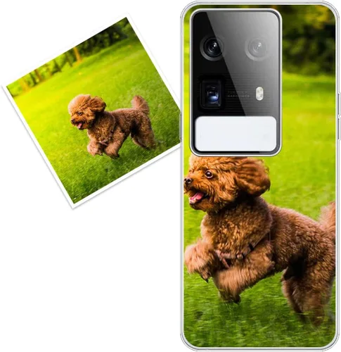 Vista 102 de Funda personalizada compatible con Oppo A1 Pro, fundas de teléfono personalizadas con imagen de foto, imagen de texto, cubierta transparente