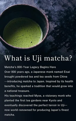 Vista 2 de Kyoto Ujitawara-Seichajyo Uji Matcha Kyo-no-hana Polvo de matcha de grado ceremonial de Kyoto, fabricado en Japón (1.4 oz / 40 g) japonés 64111