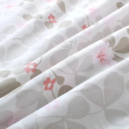 Vista 6 de Swanson Beddings Juego de ropa de cama de 2 piezas 100% algodón floral rosado: funda nórdica y una funda de almohada (individual)