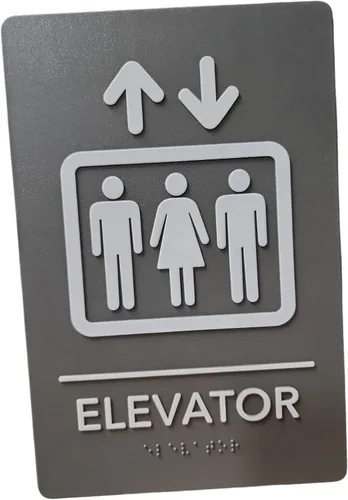 Vista 16 de Hecho en EE.UU. - Letreros de Baños para Hombres y Mujeres Compatibles con ADA, Señales de Puertas de Baño para Oficinas, Negocios y Restaurantes