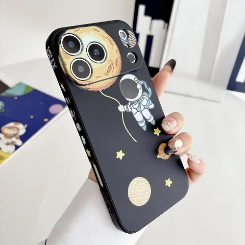Vista 27 de Yonds Queen Funda protectora de TPU para iPhone SE 2022 (3ª generación), compatible con iPhone 7/8/SE2 (2020), diseño de astronauta, planeta, luna