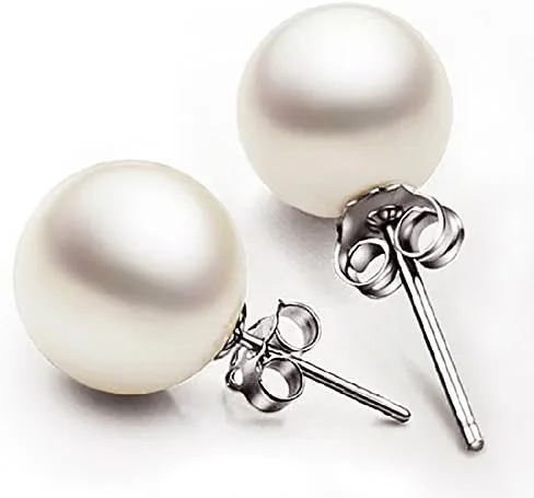 Vista 3 de Injoy Jewelry - Juego de joyas de perlas de imitación redondas para mujer y niñas