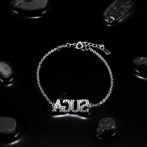 Vista 4 de YANENG KPOP Bangtan Boys Bracelets Charms Jewelry White Gold Plated Cubic Zirconia Bracelet for bts Army Fans Gifts