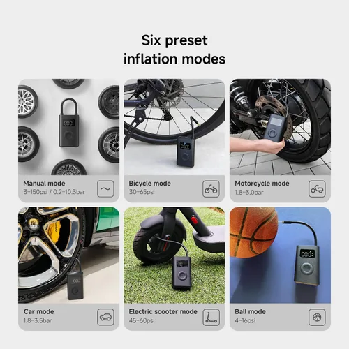Vista 3 de Xiaomi Compresor de aire eléctrico portátil Mi 2
