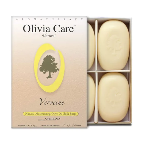 Vista 7 de Olivia Care Bath & Body Bar - Jabón de té verde, paquete de 4 cajas de regalo, orgánico, vegano y natural, contiene aceite de oliva, reparaciones