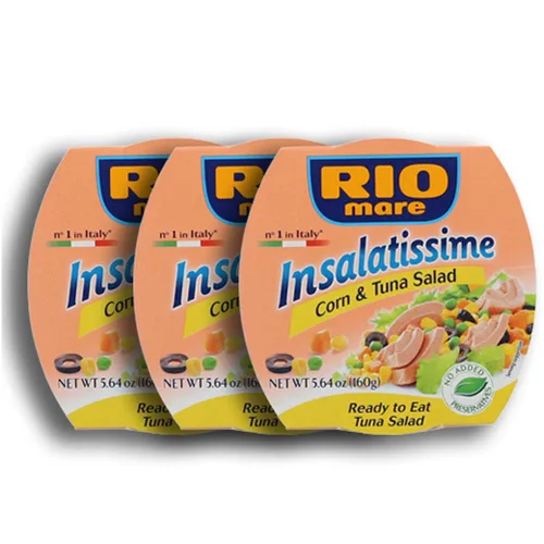 Vista 12 de Ensalada de Atún Rio Mare con Maíz, Pack de 9 latas