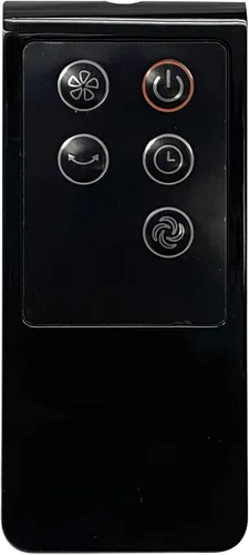 Vista 7 de SPT SF-1536BK: Ventilador de torre con control remoto y temporizador en negro
