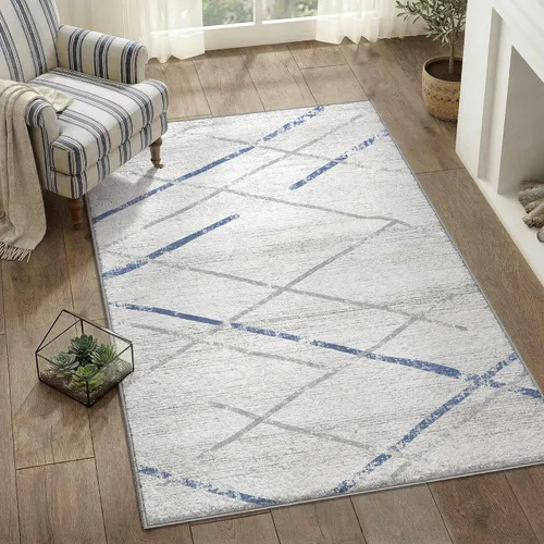 Vista 283 de jinchan Alfombra marroquí de pasillo 2x6 - Alfombra de pasillo lavable a máquina para cocina, alfombra moderna geométrica suave de pelo bajo