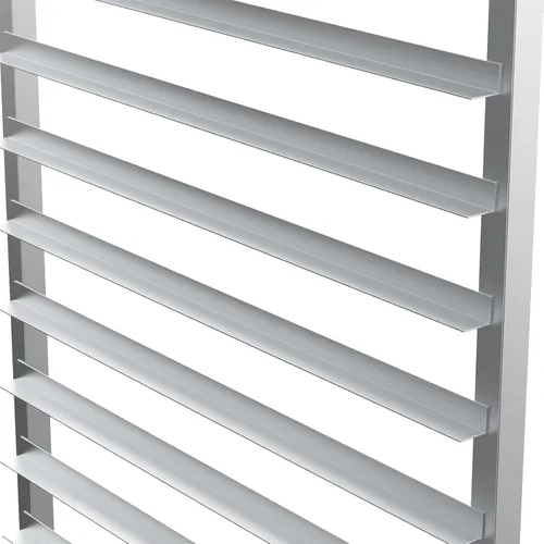 Vista 8 de VINGLI Estante mejorado para sartenes de 20 niveles completo/media hoja, estante de aluminio para panadería, estante de velocidad, estante