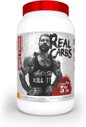 Vista 12 de 5% Nutrition Rich Piana - Proteína en polvo de reemplazo de comida Clean Mass Gainer - Carbohidratos para comidas antes del entrenamiento/después