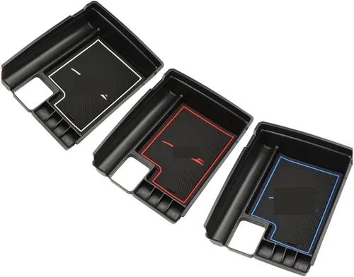 Vista 2 de Caja de almacenamiento central para reposabrazos de automóvil, compatible con Nissan X-Trail T32 2014-2020, bandeja de guantes, accesorios