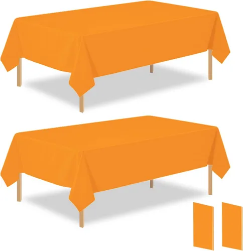 Vista 17 de Paquete de 2 manteles rectangulares desechables de plástico negro de 54 x 108 pulgadas, manteles de plástico negro para cumpleaños, bodas
