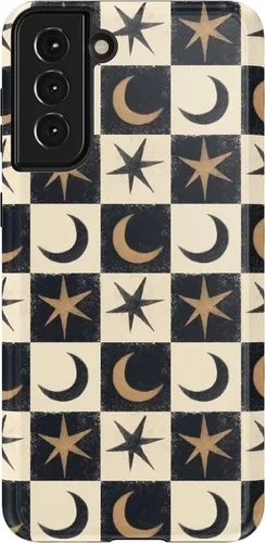 Vista 397 de Casely Funda para Galaxy S9 Postura de cadáver Yoga de esqueleto Diseño protector delgado esencial de doble capa