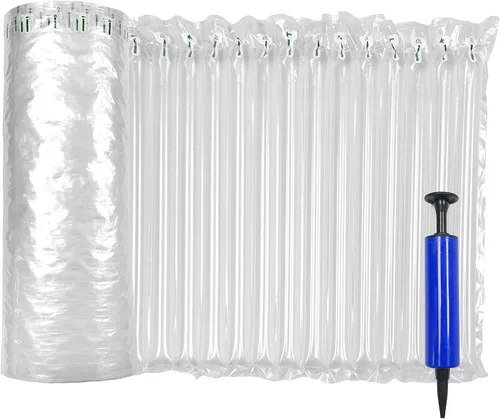 Vista 7 de Innovative Haus Envoltura de amortiguación de burbujas inflable de 10 pulgadas x 144 pies con bomba - Almohadas de aire para envío - Envoltura
