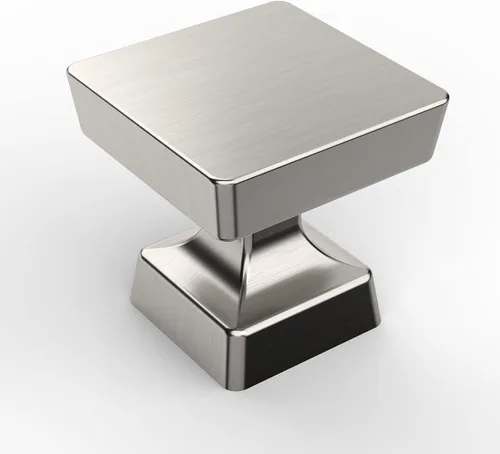 Vista 7 de Asidrama Paquete de 5 pomos de latón cepillado de 1-1/4 pulgadas para gabinetes de cocina, pomos dorados para aparadores y cajones, herrajes