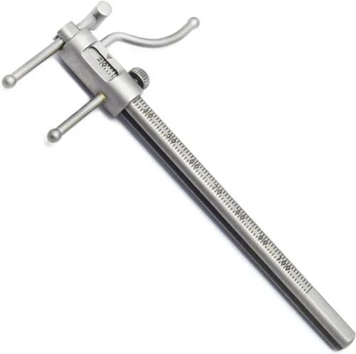 Vista 9 de MEDSPO Medidor de ortodoncia dental profesional Localizador ajustable móvil de altura del soporte Medición de posicionamiento Instrumentos