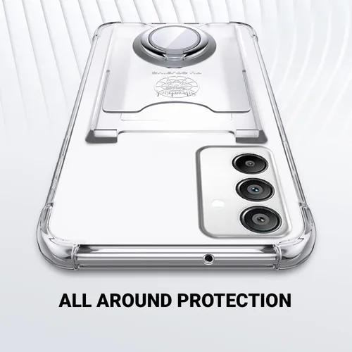 Vista 6 de Shields Up Funda para Samsung Galaxy A15 5G, funda minimalista con tarjetero y soporte de anillo, [protección contra caídas] Funda protectora